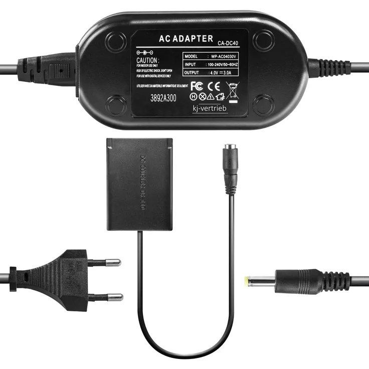 kj-vertrieb Netzteil mit Akkuadapter für Canon ACK-DC110 - 4V 3A
