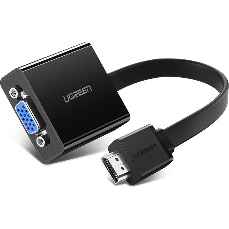 UGREEN HDMI auf VGA kabel Adapter 1080P HDTV Aktiv Audio Übertragung Konverterkabel unterstützt für PC Laptop, Chromebook, Raspberry Pi Schwarz - Preisvergleich