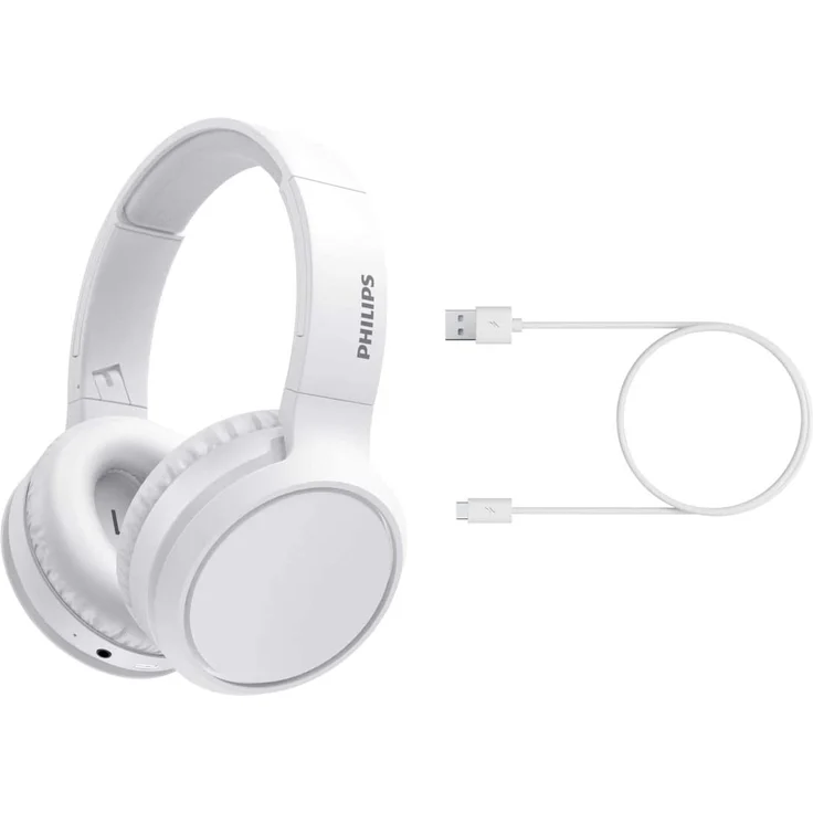 Philips TAH5205WT-00 Over-Ear-Kopfhörer, mit Bluetooth, Mikrofon, weiß – Bild 5