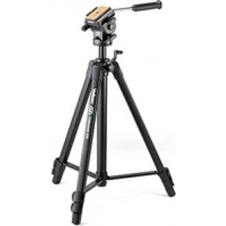 Velbon Videomate 638-F Aluminium Dreibein-Stativ inkl. PH-368 Kopf (Höhe 171 cm, Belastbarkeit 3 kg) – Bild 1