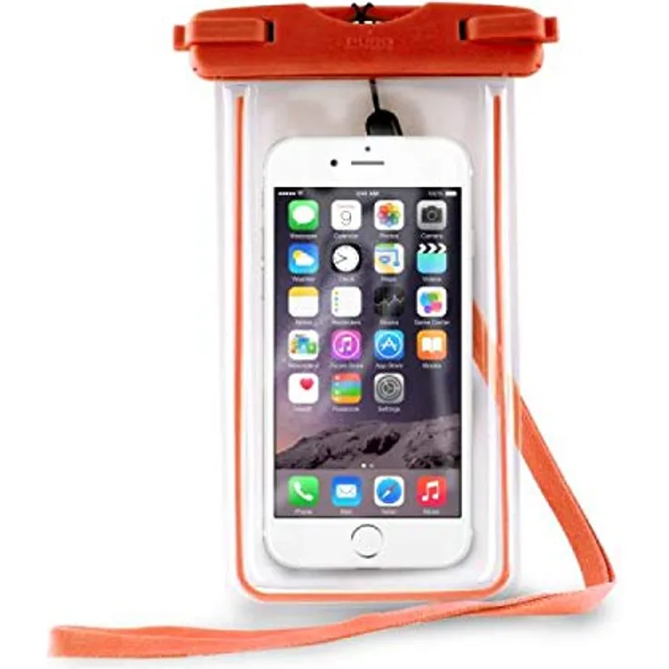 Puro wp6slimlora Wasserdichtes Etui für Smartphone Orange