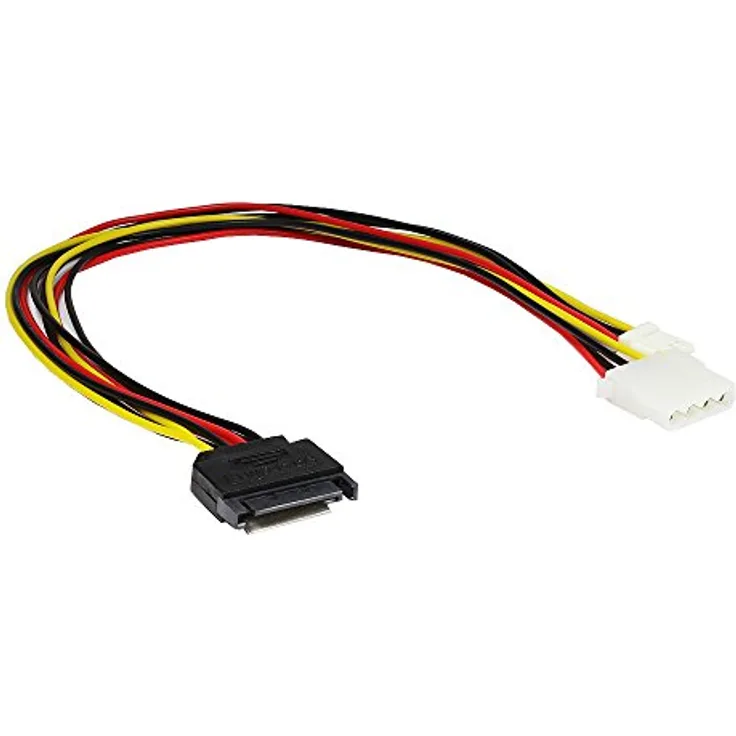 Kabel, Y-Power SATA Stecker 15pin an 4pin Molex Buchse + 3,5 Floppy, Delock (65227)