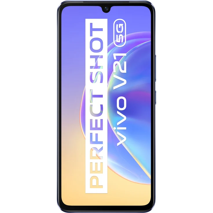 Vivo V21 5G Smartphone 16,4cm (6,44 Zoll) AMOLED-Display, 128GB interner Speicher, 8GB RAM, Dual-SIM, Android 11, Dusk Blue – Bild 2