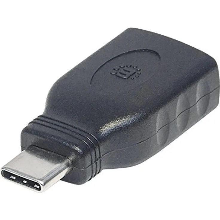 Manhattan 354646 USB 3.1 Typ A Buchse auf Typ C-Stecker Adapter (G1) schwarz