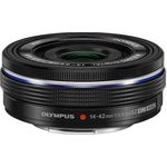 Olympus M.Zuiko Digital 14-42mm F3.5-5.6 EZ Objektiv, Standardzoom, geeignet für alle MFT-Kameras (Olympus OM-D & PEN Modelle, Panasonic G-Serie), schwarz