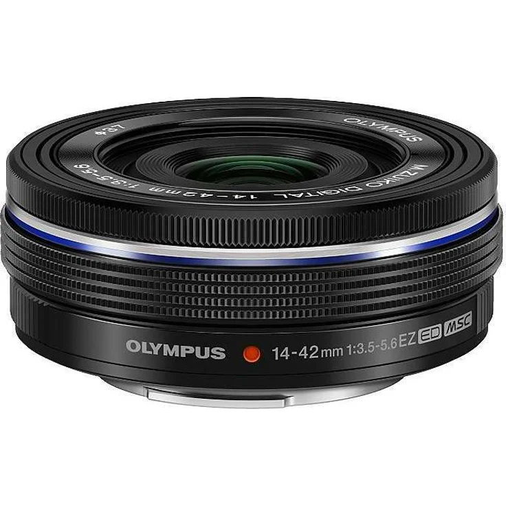 Olympus M.Zuiko Digital 14-42mm F3.5-5.6 EZ Objektiv, Standardzoom, geeignet für alle MFT-Kameras (Olympus OM-D & PEN Modelle, Panasonic G-Serie), schwarz – Bild 1