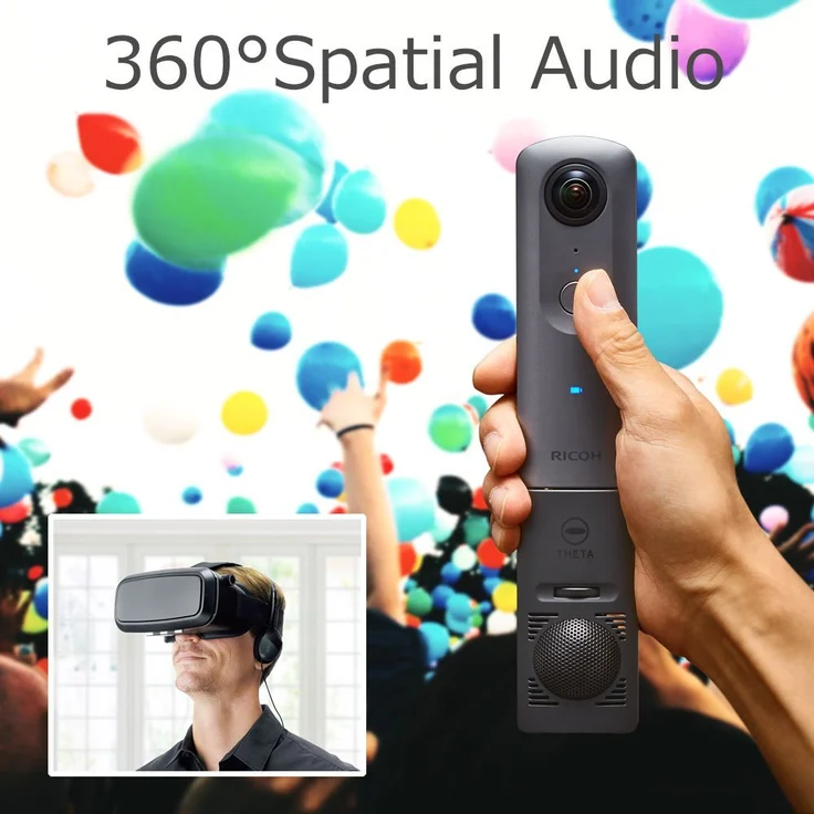 Ricoh THETA V 360 Grad Sphärenkamera metallic grau – Bild 7