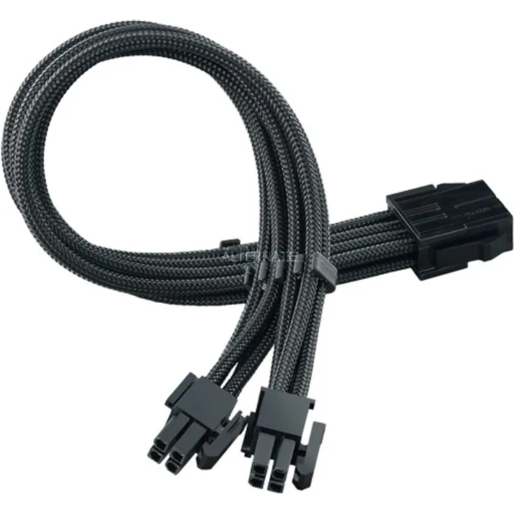 SilverStone Strom-Verlängerungskabel SST-PP07E-EPS8B, schwarz, 30cm