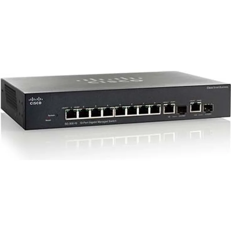 Cisco SG350-10MP Gigabit-PoE-Managed Switch mit 10 Ports (SG350-10MP-K9-EU)