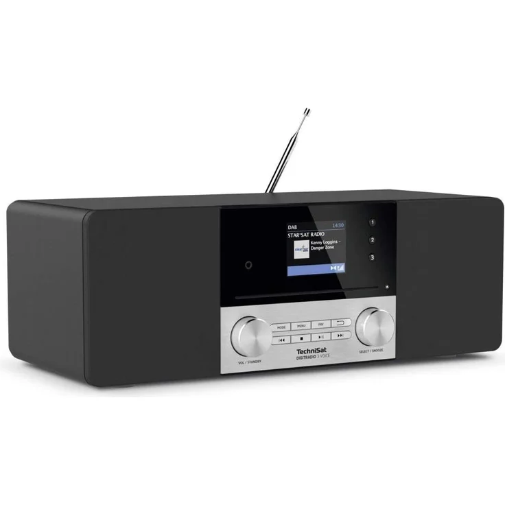 TechniSat DIGITRADIO 3 VOI CD-Radio mit Wecker, TFT-Display, schwarz – Bild 3
