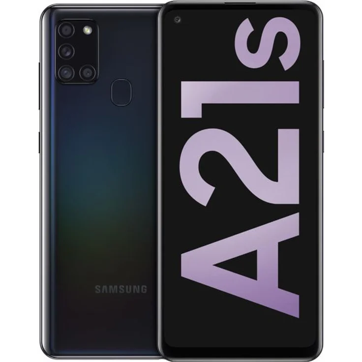 Samsung Galaxy A21s Smartphone 16,51cm (6,5 Zoll) AMOLED-Display, 32GB interner Speicher, 3GB RAM, Dual-SIM, Android, Black – Bild 1