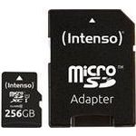 Intenso Micro SDXC 256GB Class 10 Speicherkarte inklusiv SD-Adapter (UHS-I)