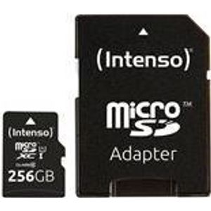 Bild für Intenso Micro SDXC 256GB Class 10 Speicherkarte inklusiv SD-Adapter (UHS-I)