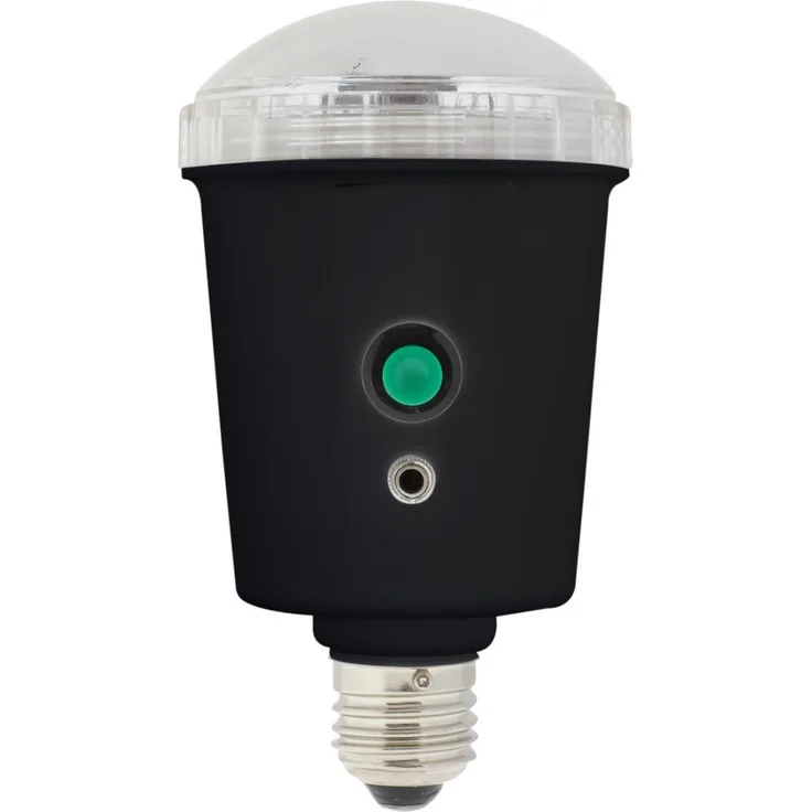 Helios E-32S Blitzbirne schwarz, E27