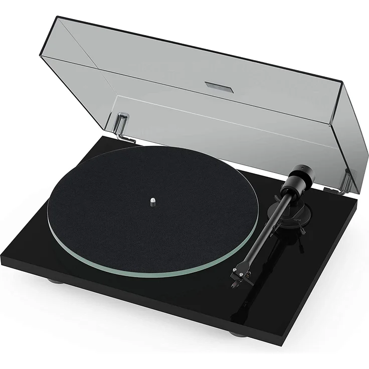 Pro-Ject T1 BT Audio-Plattenspieler mit Riemenantrieb, Audiophiler Einstiegs-Plattenspieler der neuen Generation, Bluetooth-Sender, Phono-Preamp (Piano Schwarz) Schwarz – Bild 2