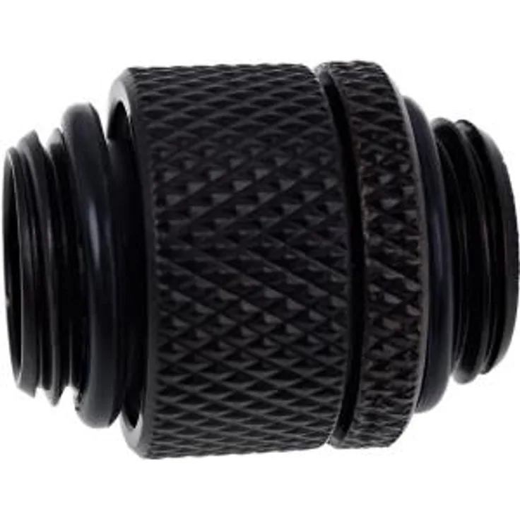 Alphacool Eiszapfen Connector Series Double-Threaded - Flüssigkühlsystemarmatur - Deep Black (17244)