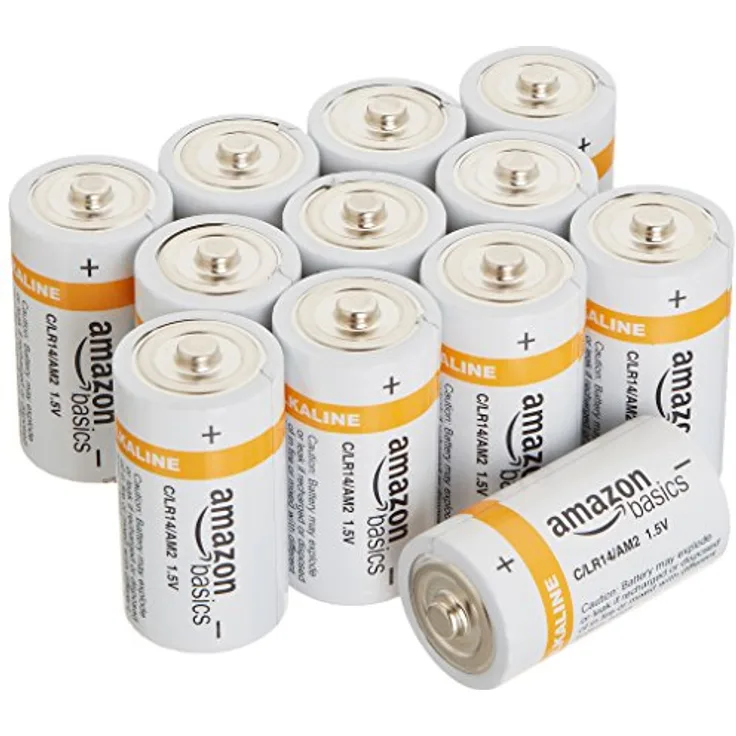 AmazonBasics Batterien Alkali, Typ C, 12 Stück
