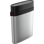 SILICON POWER Armor A85M - Festplatte - verschlüsselt - 1 TB - extern (tragbar) - USB 3.0 - 256-Bit-AES - Silber (SP010TBPHD85MS3S)