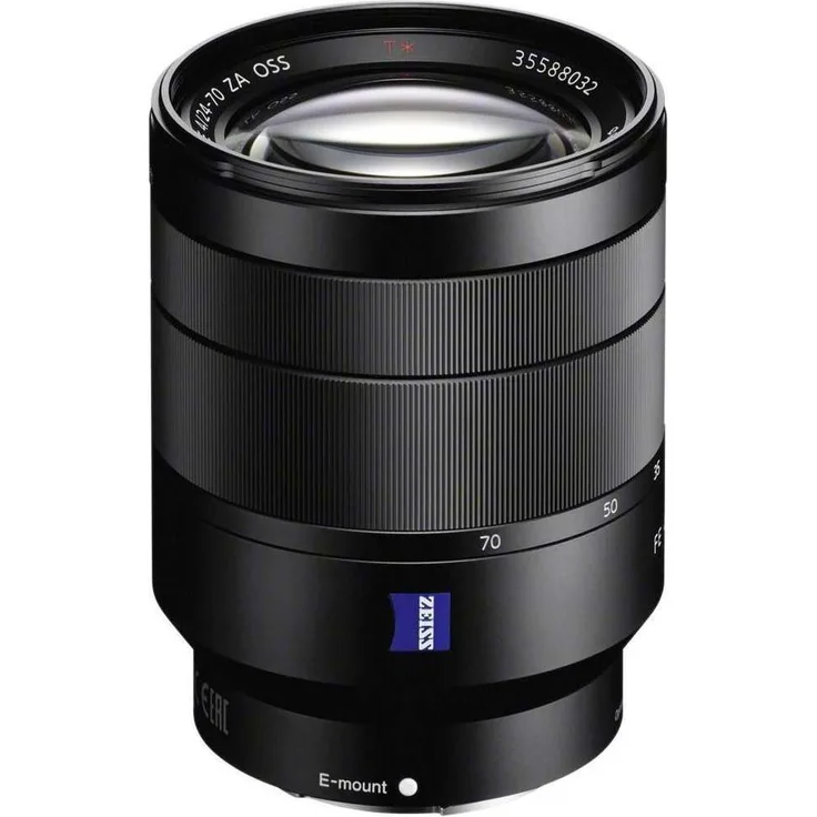 Sony SEL-2470Z Zeiss Zoom-Objektiv (24-70 mm, F4, Vollformat, geeignet für A7, A6000, A5100, A5000 und Nex Serien, E-Mount) schwarz