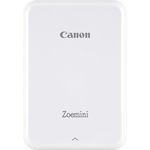 Canon Zoemini Mini Fotodrucker (Mini Fotodrucker, Bluetooth, 5 x 7,5cm Fotos, Akku, ZINK Druck tintenfrei, Sofortdruck, iOS, Android, Printapp, 160 g, 314 x 400 dpi) weiß (3204C006)