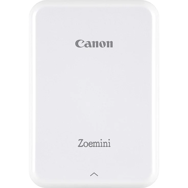 Canon Zoemini Mini Fotodrucker (Mini Fotodrucker, Bluetooth, 5 x 7,5cm Fotos, Akku, ZINK Druck tintenfrei, Sofortdruck, iOS, Android, Printapp, 160 g, 314 x 400 dpi) weiß (3204C006) – Bild 1