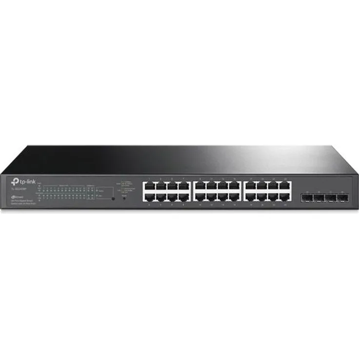 TP-Link JetStream TL-SG2428P - Switch - Smart - 24 x 10-100-1000 (PoE+) + 4 x SFP - an Rack montierbar - PoE+ (250 W)