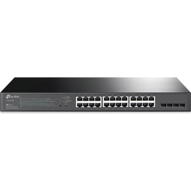 TP-Link JetStream TL-SG2428P - Switch - Smart - 24 x 10-100-1000 (PoE+) + 4 x SFP - an Rack montierbar - PoE+ (250 W)