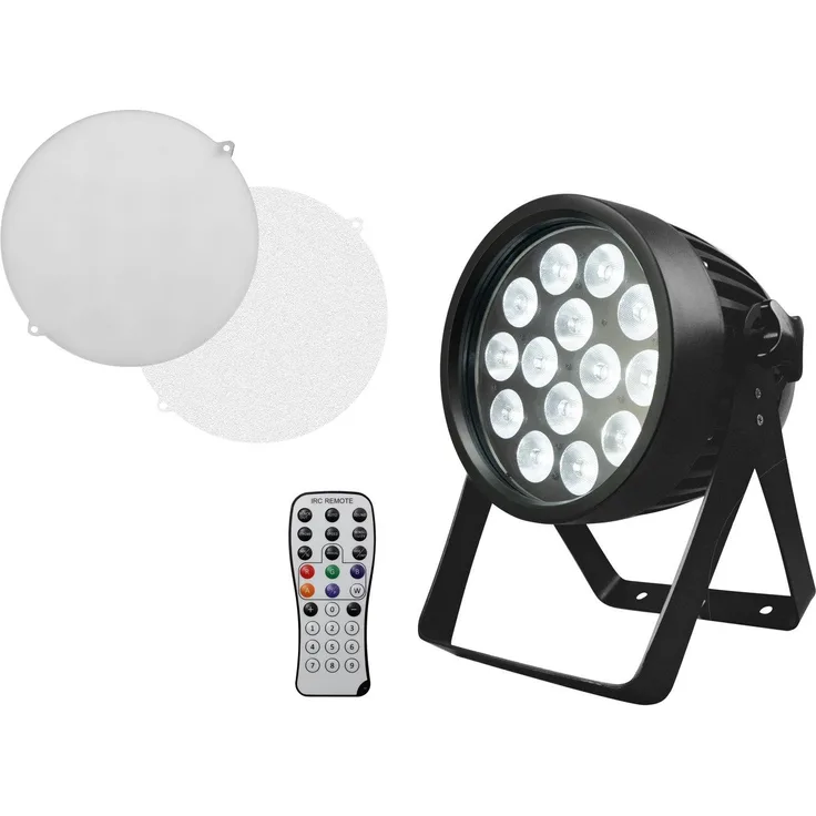 EUROLITE LED IP PAR 14x8W QCL | Wetterfester (IP65) Schweinwerfer mit RGBW-Farbmischung und Diffusorscheiben