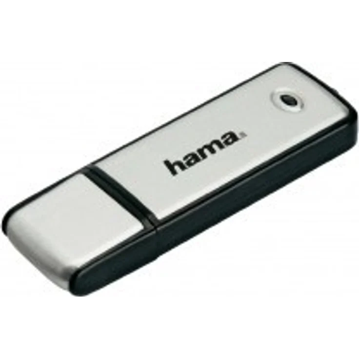 Hama 128GB USB-Stick USB 2.0 Datenstick (10 MB-s Datentransfer, inkl. LED-Funktionsanzeige, Speicherstick, Memory Stick mit Verschlusskappe, geeignet für Windows-MacBook) silber – Bild 1