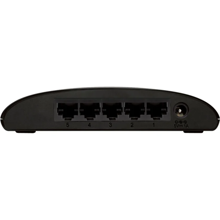 D-Link DES-1005D 5-Port Layer2 Fast Ethernet Switch Kunststoff (10-100 Mbit-s, automatische Geschwindigkeits- und Duplexanpassung, lüfterlos) – Bild 1