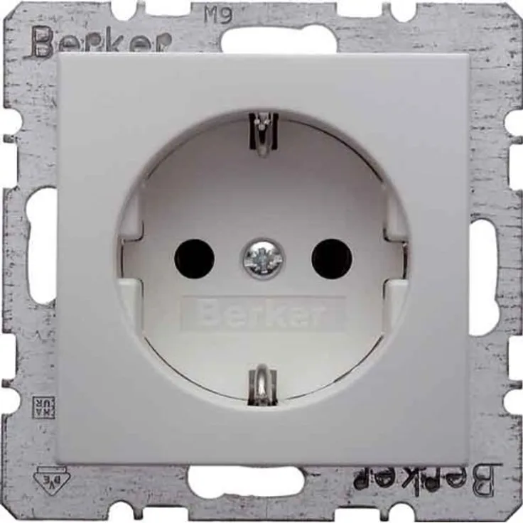 Berker 47438989 polarwei glnzend S.1, Schalter & Steckdosen-Set Auswahl, polarweiß