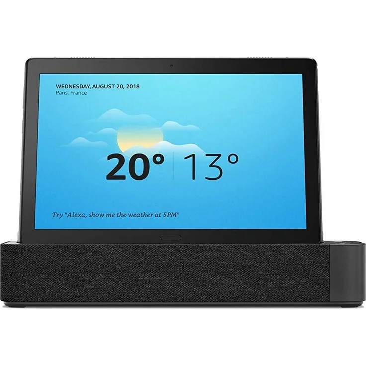 Lenovo Smart Tab P10 mit Amazon Alexa 25,5 cm (10,1 Zoll, 1920x1200, FHD, IPS, Touch) Tablet-PC (Octa-Core, 3 GB RAM, 32 GB eMCP, WLAN, Android 8.1) schwarz mit Smart Dockingstation