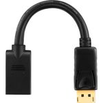 PureInstall PI175 DisplayPort Stecker auf DisplayPort Kupplung Adapter schwarz