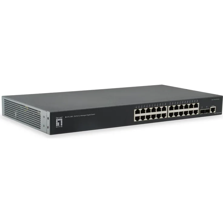 LevelOne GTL-2661 - Switch - 24 x 10-100-1000 + 2 x 10 Gigabit SFP+, GTL-2661