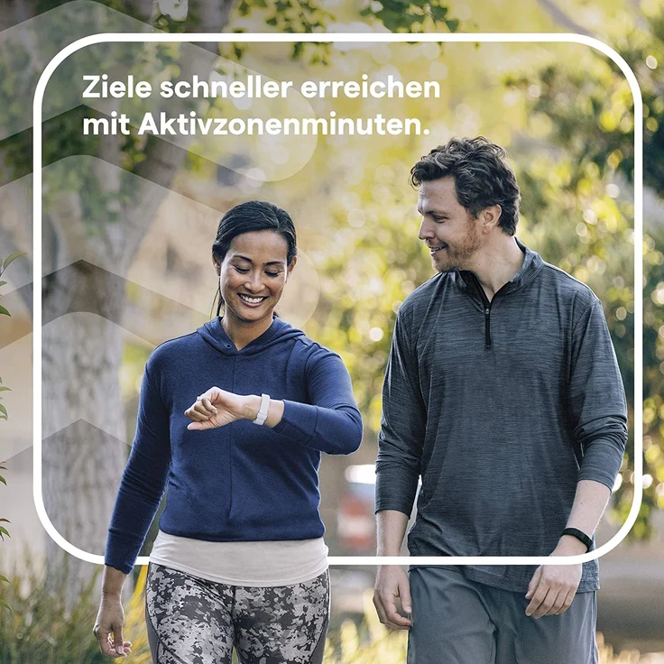 Fitbit Inspire 2 Fitness-Tracker Unisex, S/L, Silikonarmband, Wüstenrot – Bild 11