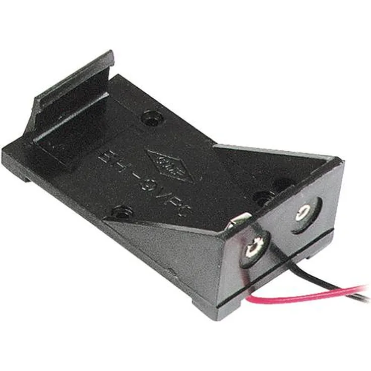 Akku-Halterung für 1 Batterie 9 V, mit Kabel