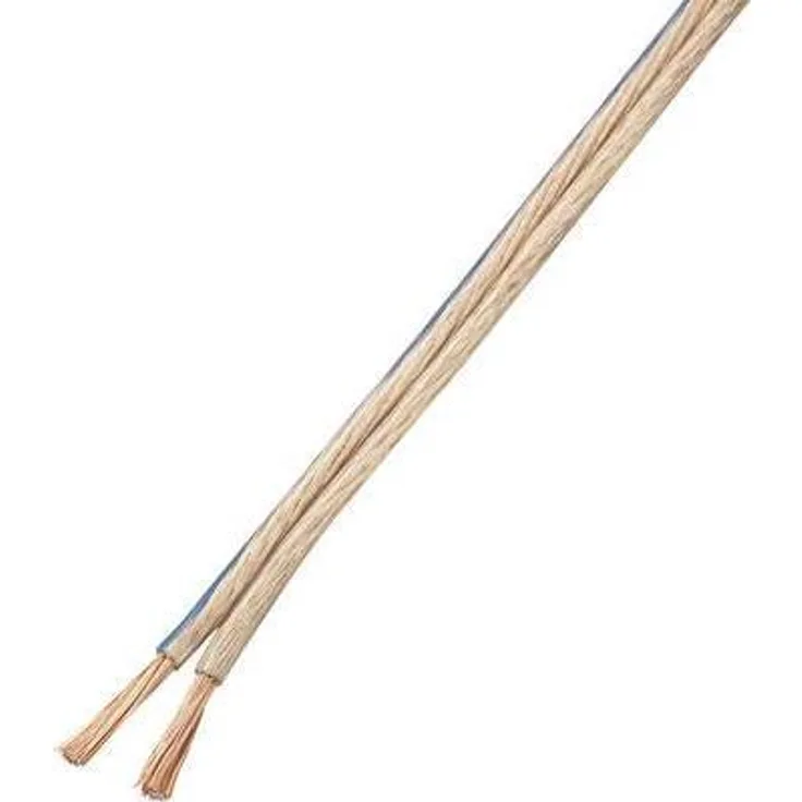 TRU COMPONENTS Lautsprecherkabel 2 x 4 mm² Transparent 1571459 10 m (1571459)