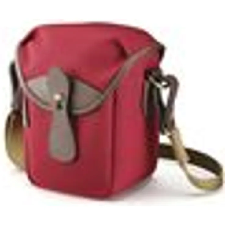 Billingham 72 Kleine Kameratasche, Canvas, Leder, Burgunderrot