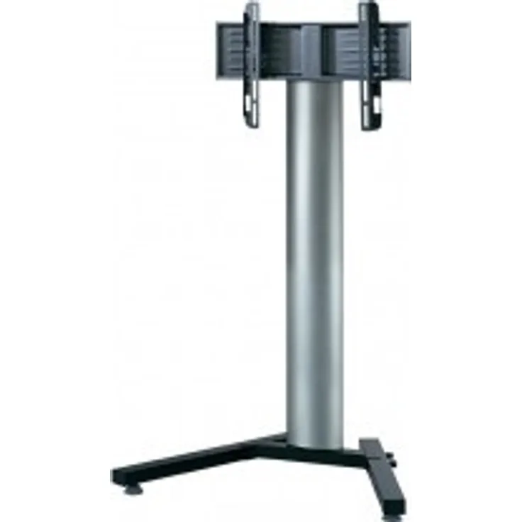VCM TV-Standfuß LED Ständer Fernseh Standfuss Alu Glas Universal ''Stadino Mini'' Universell Schwenkbar Drehbar VESA