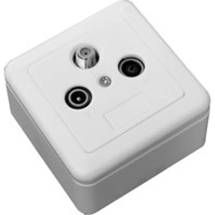 Triax GAD 269 3-Loch-Stichleitungsdose mit Sockel/Deckel