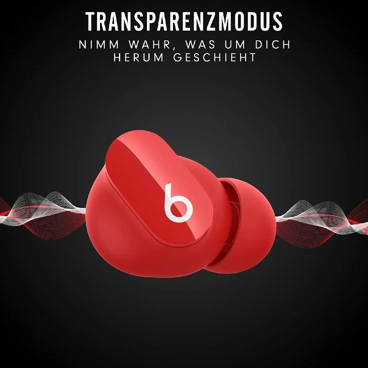 Beats By Dre Studio Buds In-Ear-Kopfhörer, True-Wireless, IPX4, rot – Bild 7