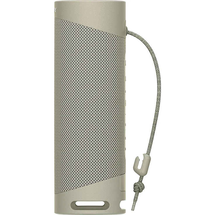 Sony SRS-XB23 tragbarer, kabelloser Bluetooth Lautsprecher (12h Akkulaufzeit, wasserabweisend, Extra Bass), beige – Bild 3