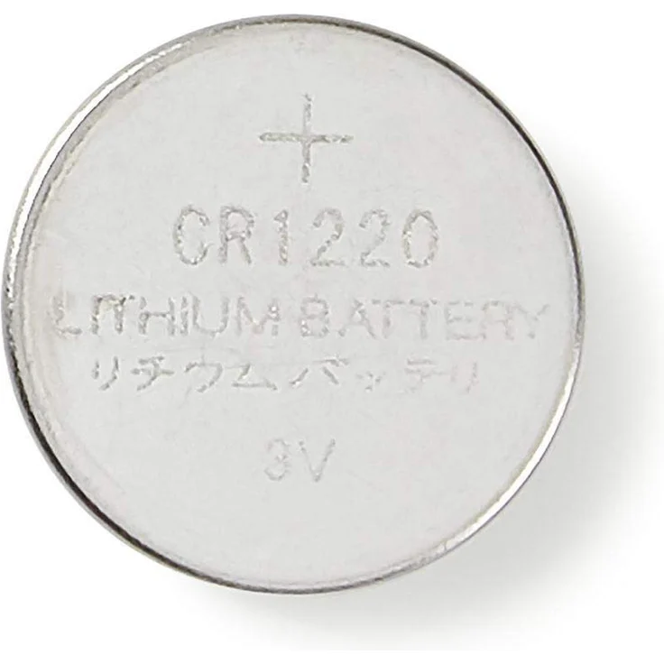 Nedis BALCR12205BL Lithium-Knopfzellenbatterie CR1220 | 3 V | 5 Stück | Blister – Bild 1