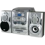 Karcher KA 5300 Kompaktanlage (3-fach CD-Wechsler, Schallplattenspieler, Kassettendeck, Radio, Fernbedienung) silber - Preisvergleich