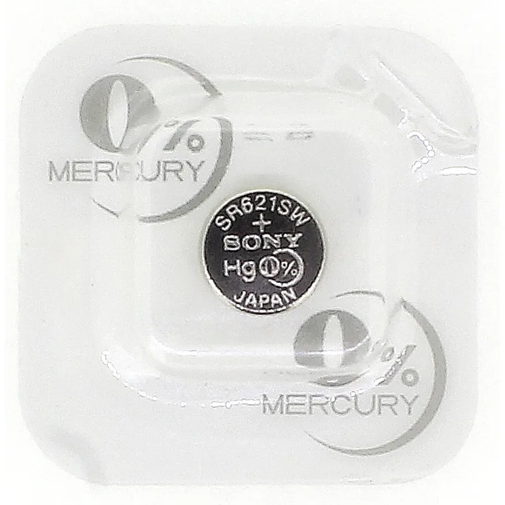 Sony Knopfzellen SR621SW Batterie 364 Silberoxid 1,55V für Armbanduhren