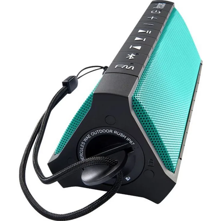 Hercules WAE Outdoor Rush (Bluetooth, FM Radio, IP67, Oceanproof, 12h+ Akku, PowerBank, iOS-Android App)