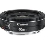 Canon Pancake Objektiv EF 40mm F2.8 STM für EOS (Festbrennweite, 52mm Filtergewinde, Autofokus) schwarz