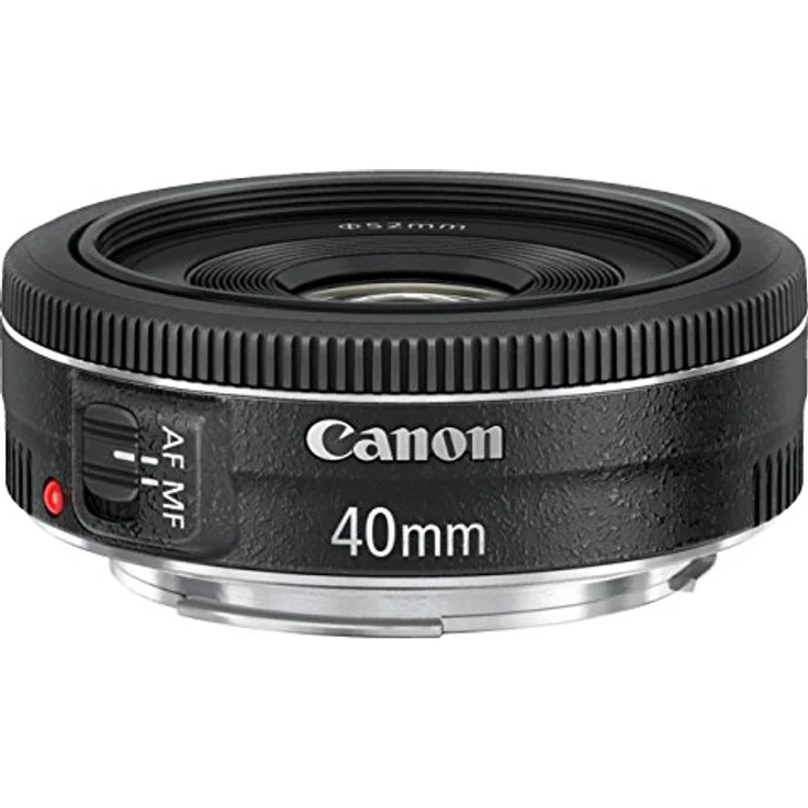 Canon Pancake Objektiv EF 40mm F2.8 STM für EOS (Festbrennweite, 52mm Filtergewinde, Autofokus) schwarz – Bild 1