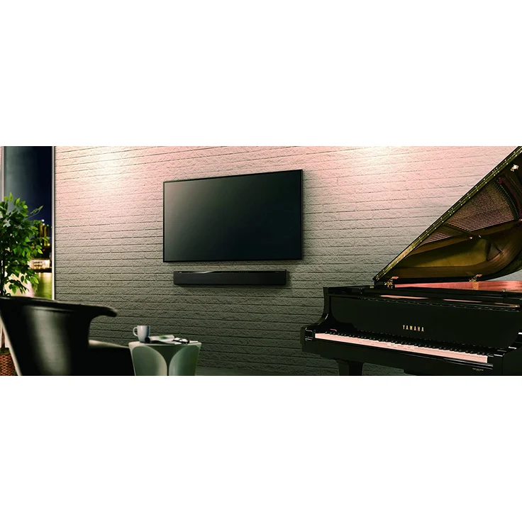 Yamaha YAS-306 MusicCast 2.1, 7.1 (virtuell), 2.2 Soundbar mit Subwoofer, kabellos, geeignet für TV, schwarz (2016) – Bild 6