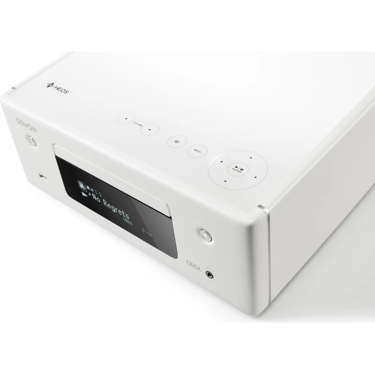 Denon RCD-N10 Kompaktanlage, HiFi Verstärker, CD-Player, Internetradio, Musikstreaming, HEOS Multiroom, Bluetooth & WLAN, AirPlay 2, Alexa Kompatibel, 2 Optische TV-Eingänge, ohne Lautsprecher, weiß – Bild 6